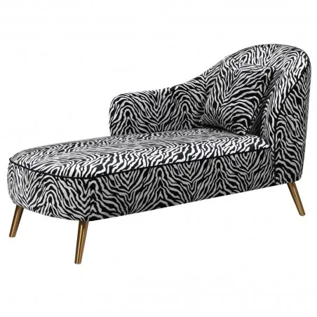 Zebra Print Chaise Longue Smithers Sofas and Armchairs £953.00 All Rooms Eucalyptus product_features