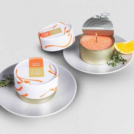 Candle Can Salmon Scented Retro Gifts £30.00 Store UK, US, EU, AE,BE,CA,DK,FR,DE,IE,IT,MT,NL,NO,ES,SE