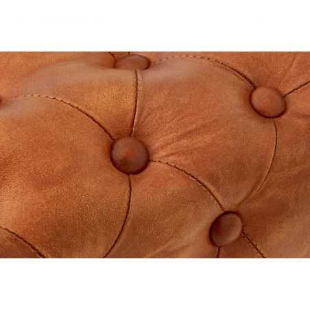 Tan Leather Pouf Stool Footstools Smithers of Stamford £281.00 Store UK, US, EU, AE,BE,CA,DK,FR,DE,IE,IT,MT,NL,NO,ES,SE