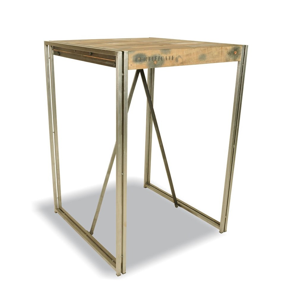 New York Loft Quad Table Smithers Reclaimed Wood Dining Tables £673.00 Bar Reclaimed Boat Wood Steel product_features