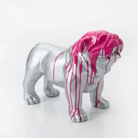 Silver & Pink British Bulldog Figure Smithers Retro Ornaments £257.00      product_features