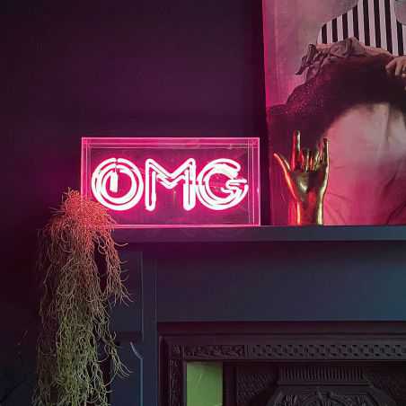 OMG Neon Sign Christmas Gifts Smithers of Stamford £119.00 Store UK, US, EU, AE,BE,CA,DK,FR,DE,IE,IT,MT,NL,NO,ES,SE