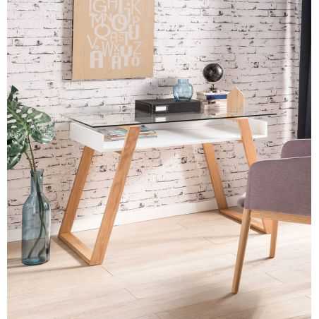 Ancillotti Glass Office Desk Designer Furniture Smithers of Stamford £848.75 Store UK, US, EU, AE,BE,CA,DK,FR,DE,IE,IT,MT,NL,...