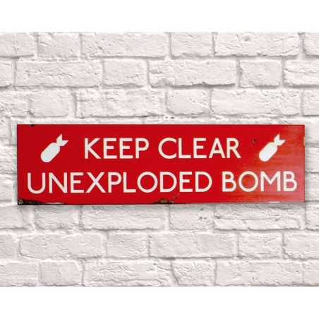 Keep Clear Unexploded Bomb Wall Art Smithers of Stamford £35.00 Store UK, US, EU, AE,BE,CA,DK,FR,DE,IE,IT,MT,NL,NO,ES,SE