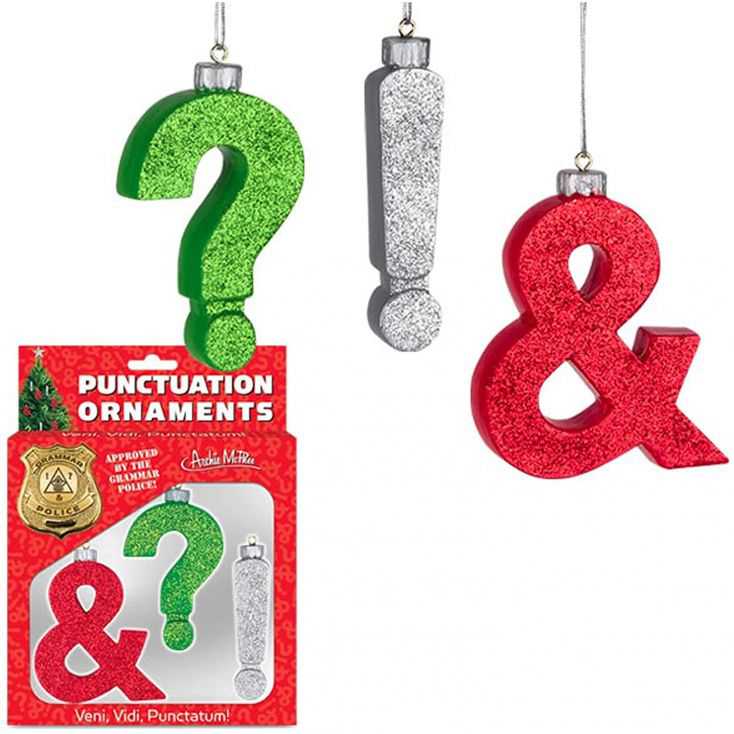 Punctuation Xmas Tree Bauble Decoration Christmas Gifts £15.00 Store UK, US, EU, AE,BE,CA,DK,FR,DE,IE,IT,MT,NL,NO,ES,SEPunct...