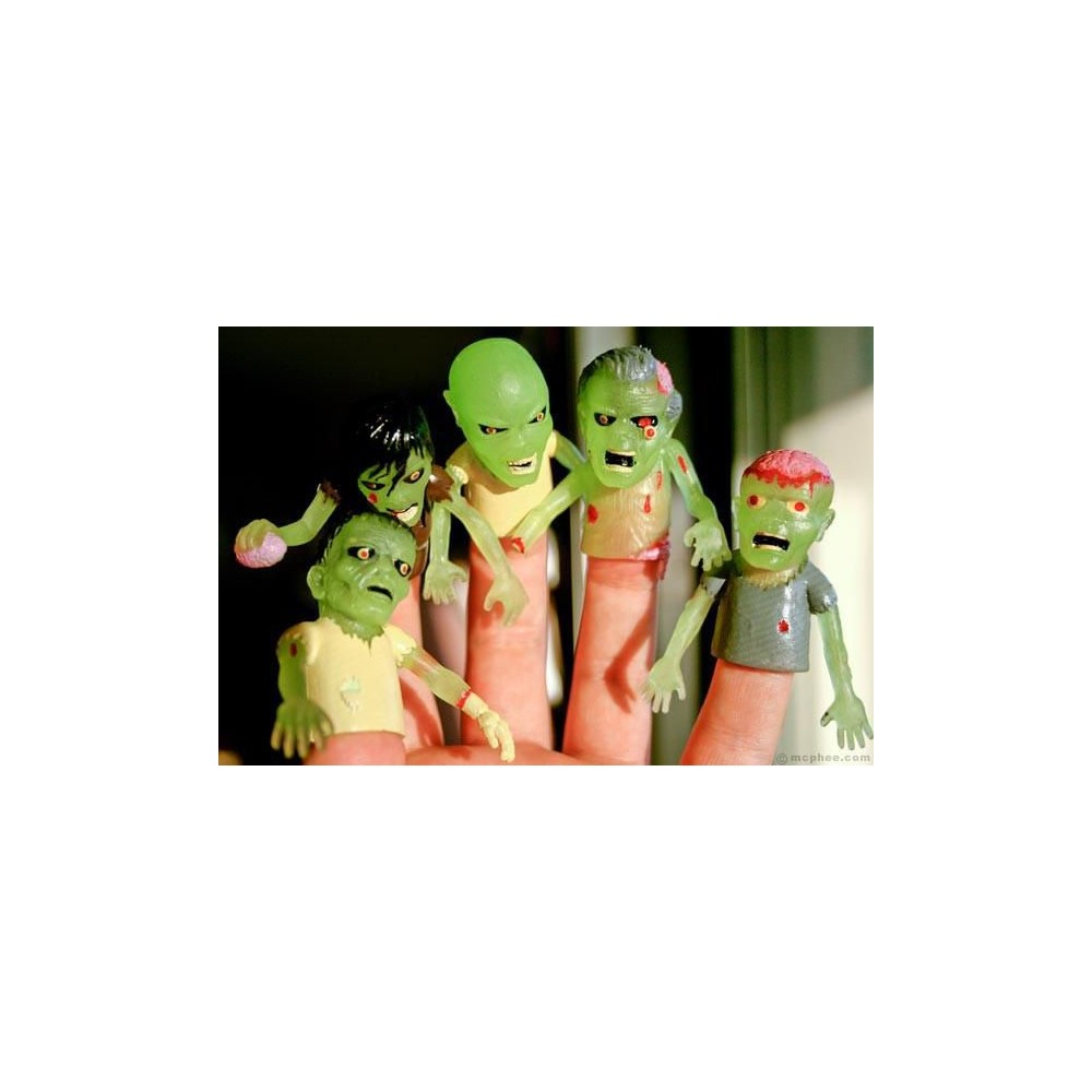 Zombie Finger Puppets – The Grossest Puppet on Hand for Halloween Horrors & Gory Laughs  Gifts £3.00      product_features