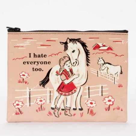 I Hate Everyone Too Zipper Purse  Gifts £23.00      product_features