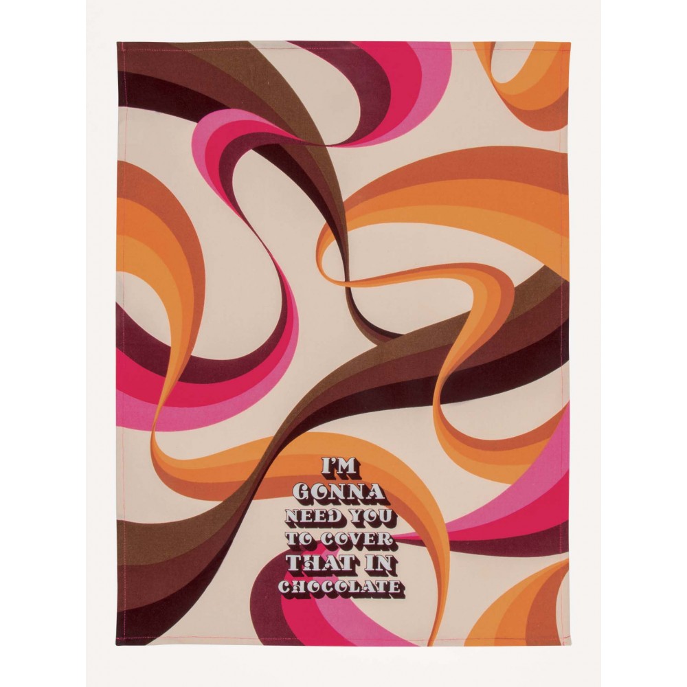 I'm Gonna Need You To Cover That In Chocolate Tea Towel Blue Q Dining Room £12.00      product_features