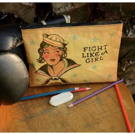 Fight like A Girl Zipper Purse Personal Accessories  £25.00 Store UK, US, EU, AE,BE,CA,DK,FR,DE,IE,IT,MT,NL,NO,ES,SE