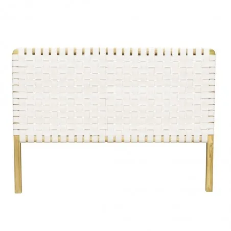 White Leather Headboard Archives £403.00 Bedroom Mango Wood product_features