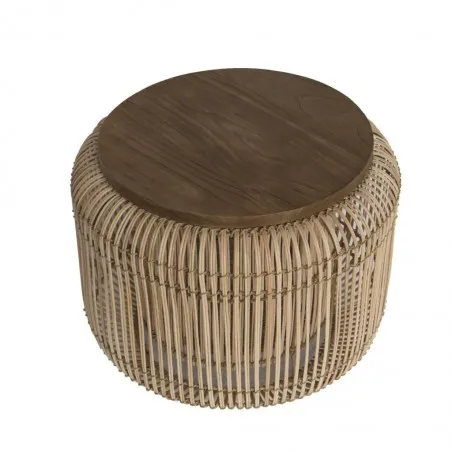 Rattan Pot Coffee Table Smithers Retro Furniture £263.00 Living Room Recycled Steel product_features