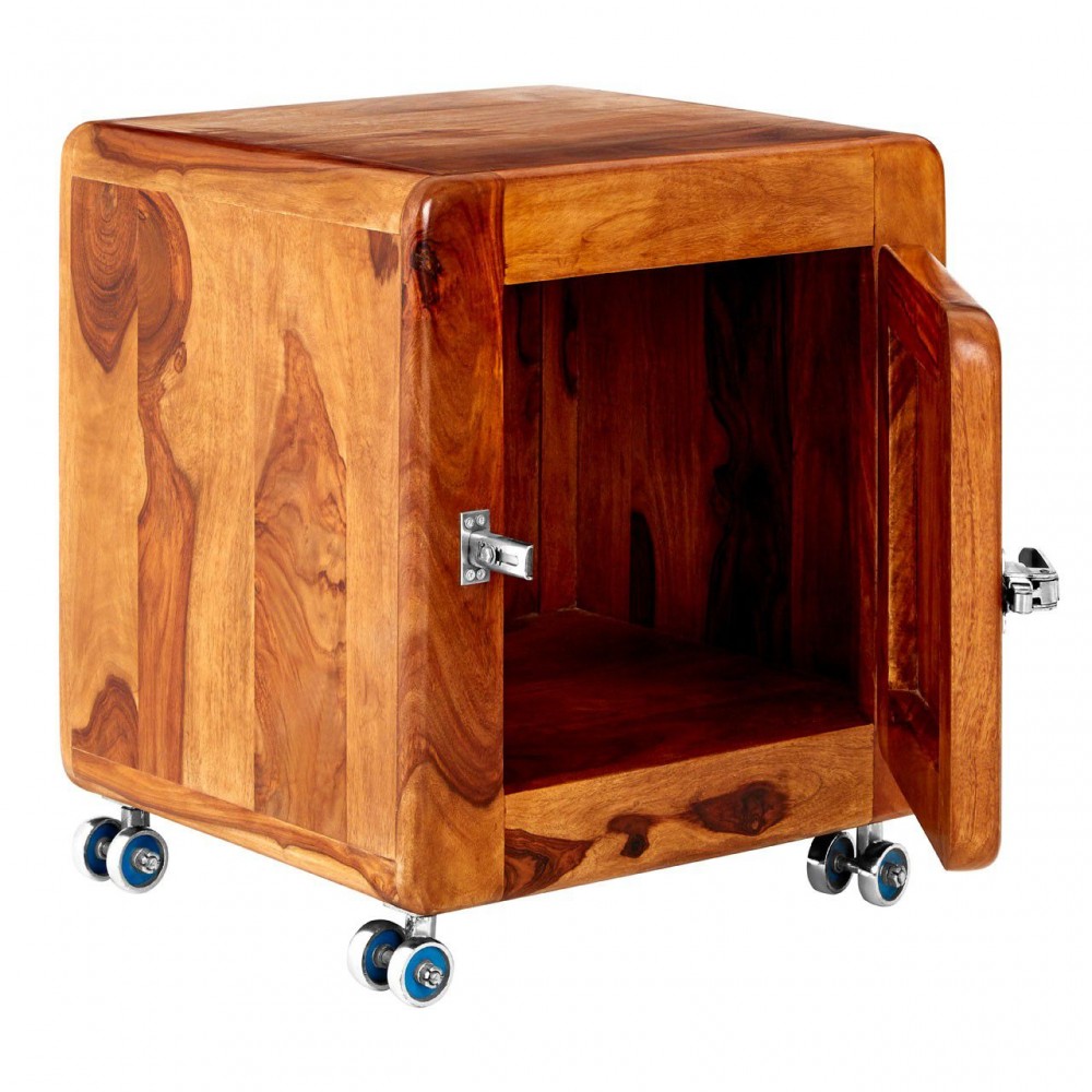 Fridge Bedside Table Smithers Cabinets & Sideboards £344.00 All Rooms Sheesham Iron product_features