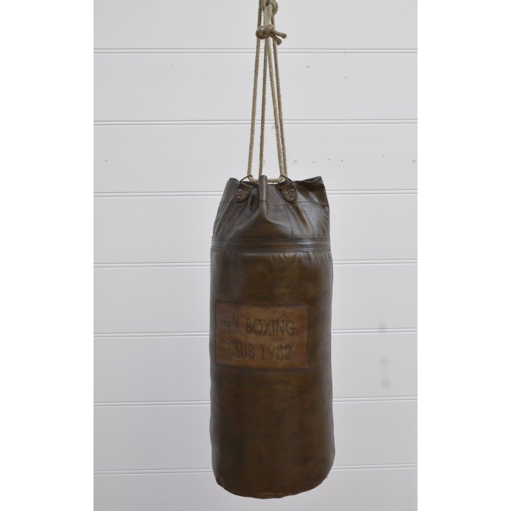 Brown Leather Punch Bag Smithers Gifts £179.00      product_features