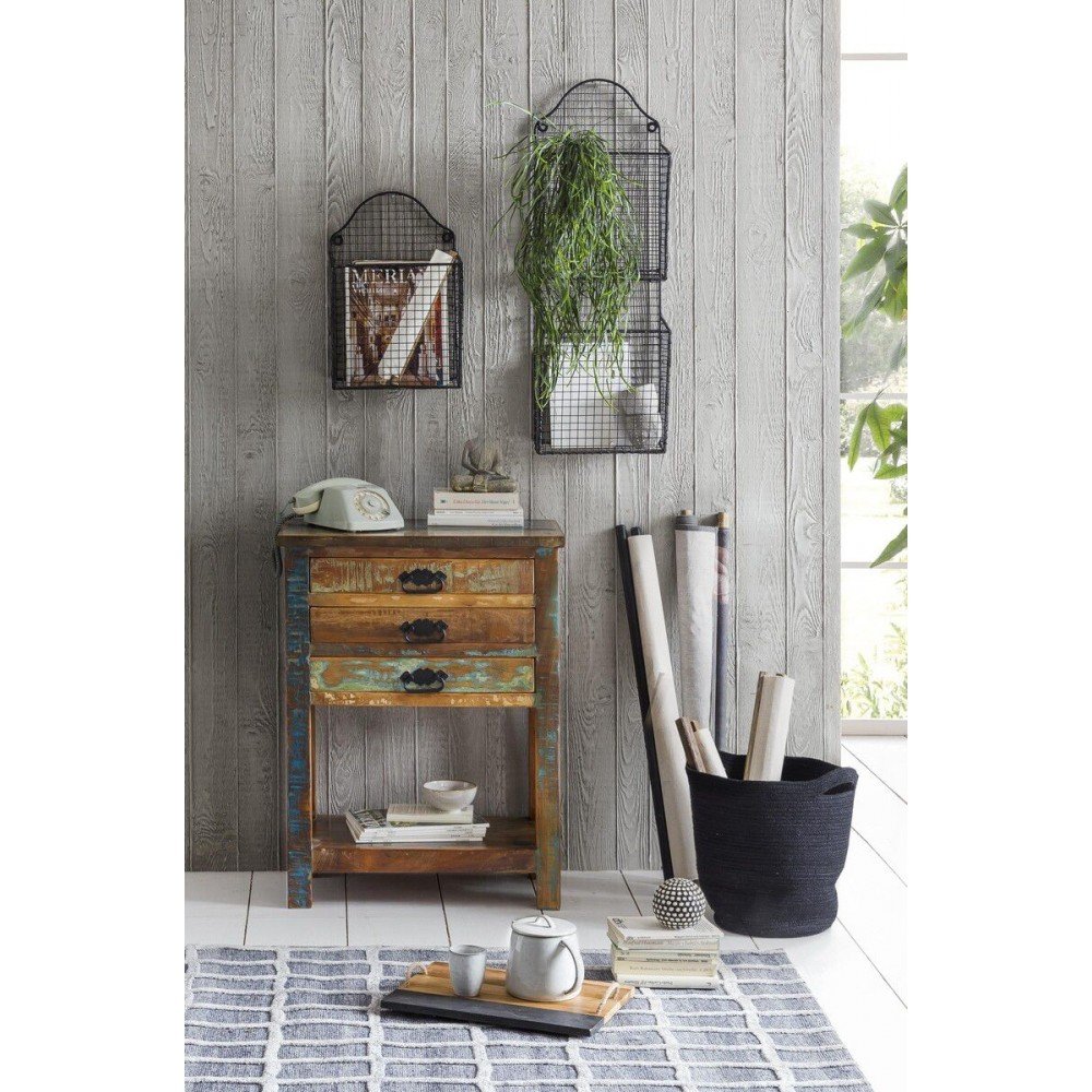 River Thames Narrow Console Table Reclaimed Wood Furniture £642.00 Hallway Reclaimed Boat Wood product_features