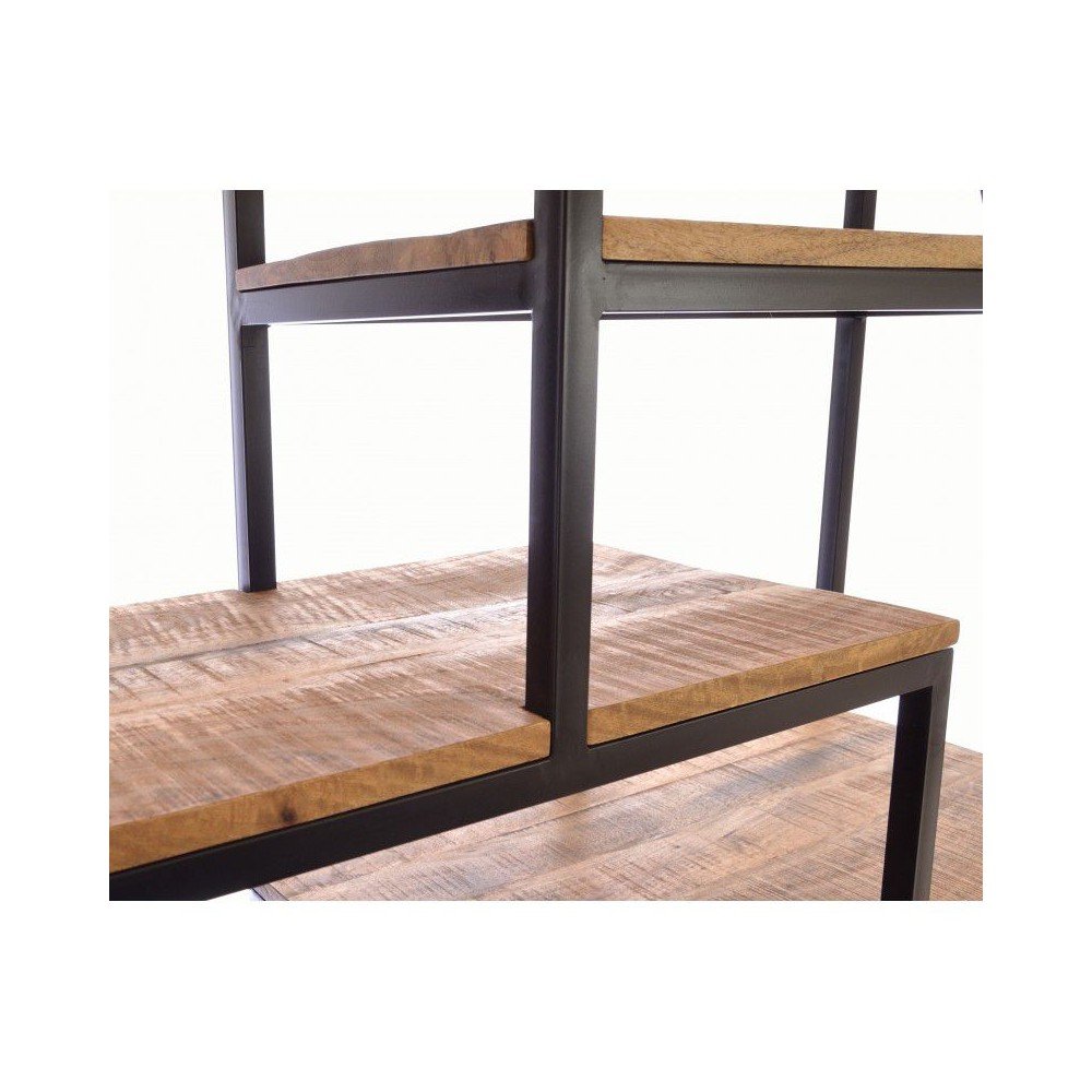 Industrial Bookcase Smithers Storage £980.00 All Rooms Mango Wood Steel product_features