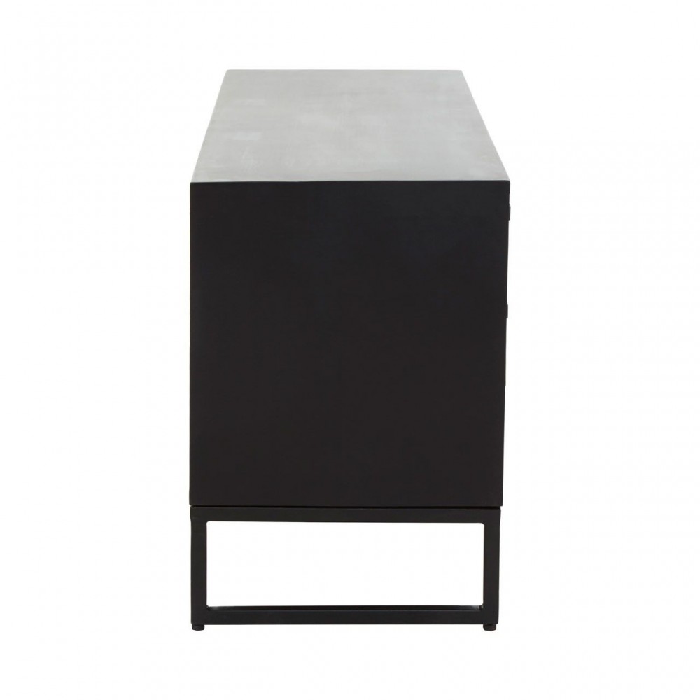 Monochrome Black & White Tv Unit Retro Furniture £1,210.00 Living Room Acacia Steel product_features