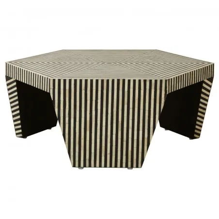 Hexagon Monochrome Coffee Table Retro Furniture &pound;1,513.00 Living Room product_features