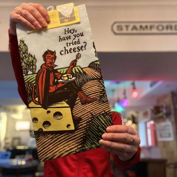 Have You Tried Cheese Tea Towel Retro Gifts  £14.00 Store UK, US, EU, AE,BE,CA,DK,FR,DE,IE,IT,MT,NL,NO,ES,SE