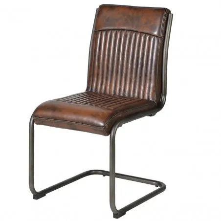 Brown Leather Dining Chair Smithers Chairs £353.00 Dining Room Iron product_features