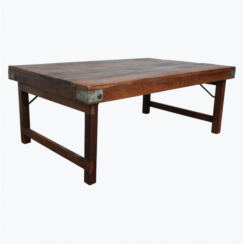 Fold Away Coffee Table – Reclaimed Industrial Style That Folds with Flair Industrial Furniture £550.00