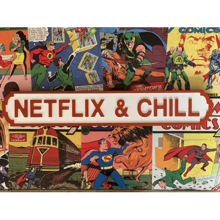 Netflix and Chill Wall Sign  Gifts £37.00      product_features