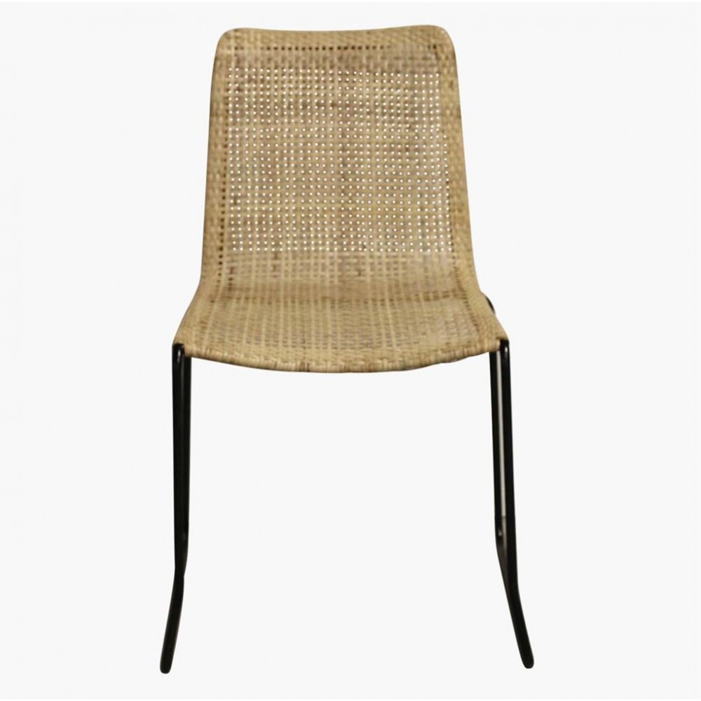 Outdoor Woven Dining Chair Smithers Retro Furniture £258.00 Conservatory Wicker Iron product_features