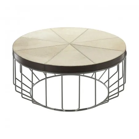 Birdcage Leather Coffee Table Smithers Designer Furniture £802.00 Living Room product_features