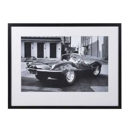 Steve McQueen In Jaguar Car Framed Poster Vintage Wall Art £155.00 Store UK, US, EU, AE,BE,CA,DK,FR,DE,IE,IT,MT,NL,NO,ES,SES...