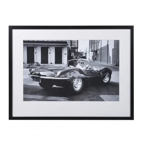 Steve McQueen In Jaguar Car Framed Poster  Wall Art £142.00      product_features