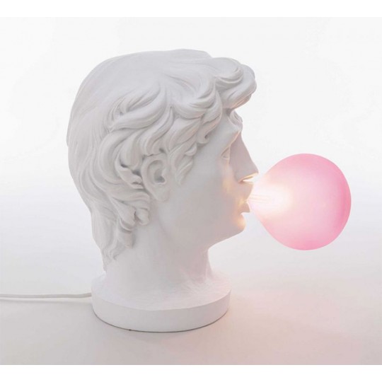 Seletti Wonder Lamp Blowing BubbleGum Roman Bust Ornament UK