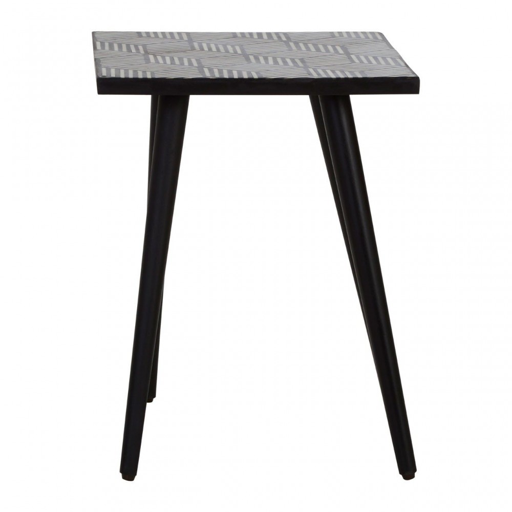 Monochrome side table Side Tables & Coffee Tables £193.00 All Rooms Acacia product_features
