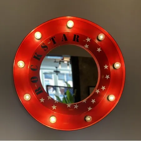 Porthole Rockstar Light Bulb Mirror Smithers Lighting £400.00      product_features
