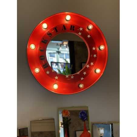 Porthole Rockstar Light Bulb Mirror Lighting Smithers of Stamford £375.00 Store UK, US, EU, AE,BE,CA,DK,FR,DE,IE,IT,MT,NL,NO,...