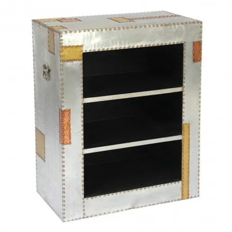 Dakota Industrial Bookcase Smithers Aviator £332.00 Aluminium Plate product_features