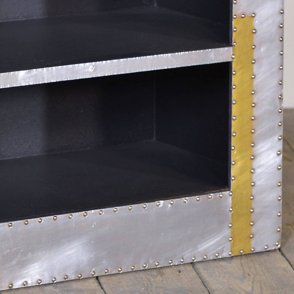 Dakota Industrial Bookcase Smithers Aviator £332.00 Aluminium Plate product_features