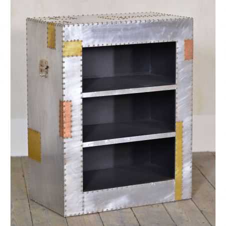 Dakota Industrial Bookcase Aviation Furniture Smithers of Stamford £362.00 Store UK, US, EU, AE,BE,CA,DK,FR,DE,IE,IT,MT,NL,NO...