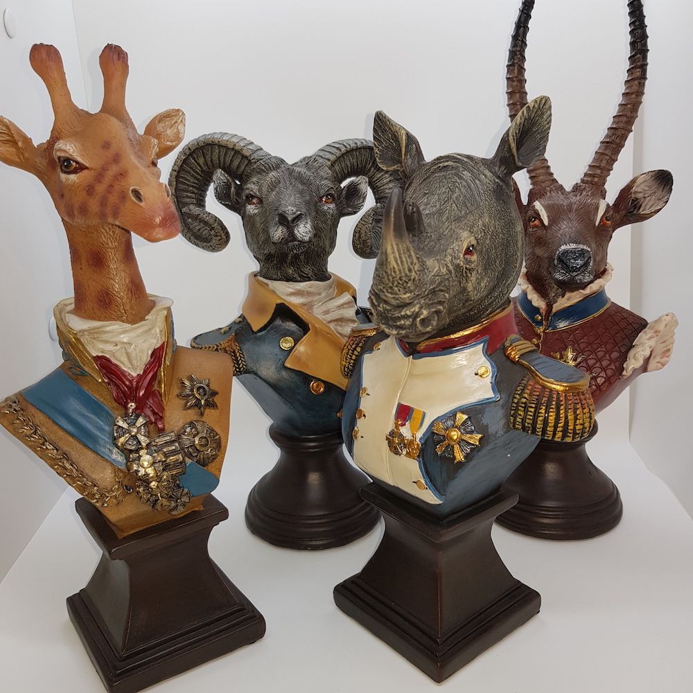 Military Animal Bust  Quirky Décor £68.83      product_features