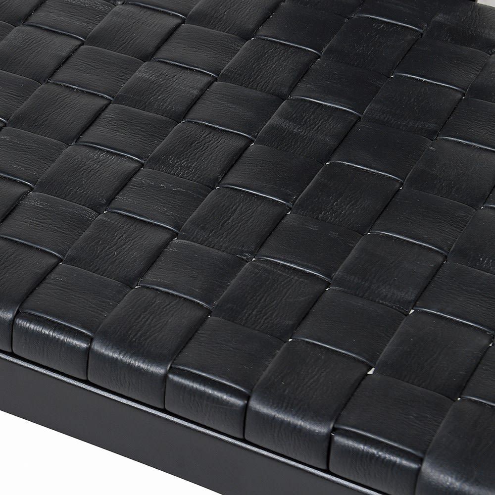 Woven Leather Look Bench Garden £573.00