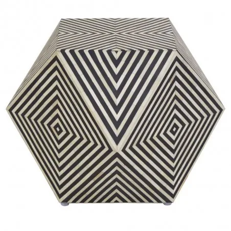 Monochrome Diamond Side Table Side Tables & Coffee Tables £495.00 Living Room MDF product_features