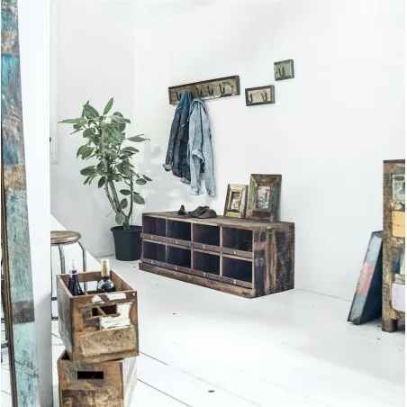 Factory Reclaimed Wood Shoe Rack Smithers Storage &pound;600.00 FSC Recycled Wood product_features