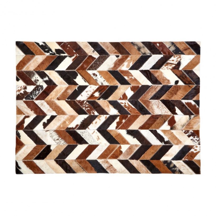 Cowhide Rug | White and brown Best one UK