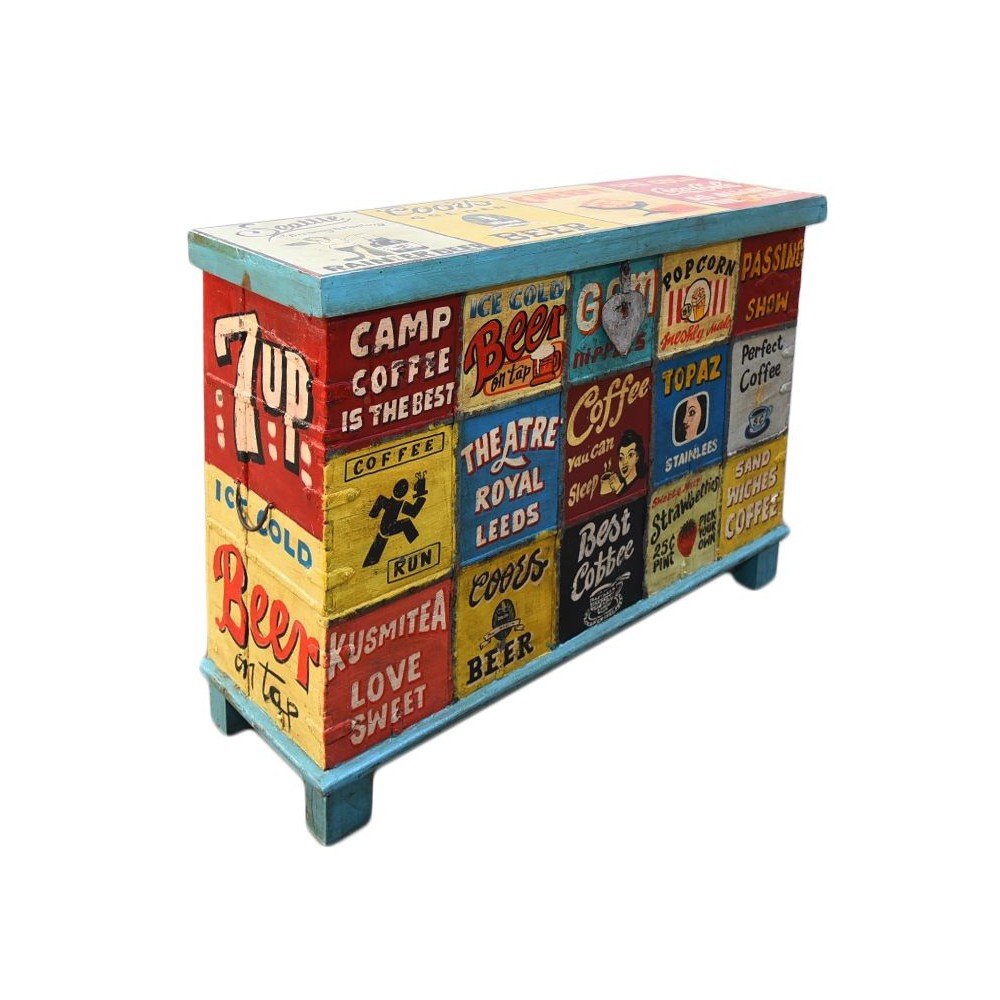 Hand Painted Trunk Chest Smithers Storage £798.00 All Rooms Mango Wood product_features