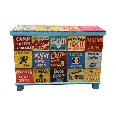 Hand Painted Trunk Chest Smithers Storage £798.00 All Rooms Mango Wood product_features