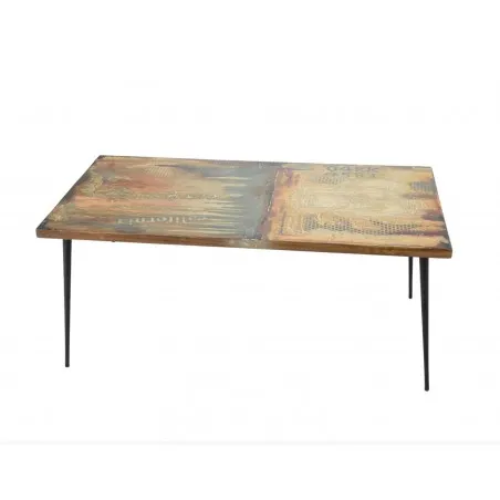 California Coffee Table Smithers Side Tables & Coffee Tables £545.00 Living Room Reclaimed Wood Steel product_features