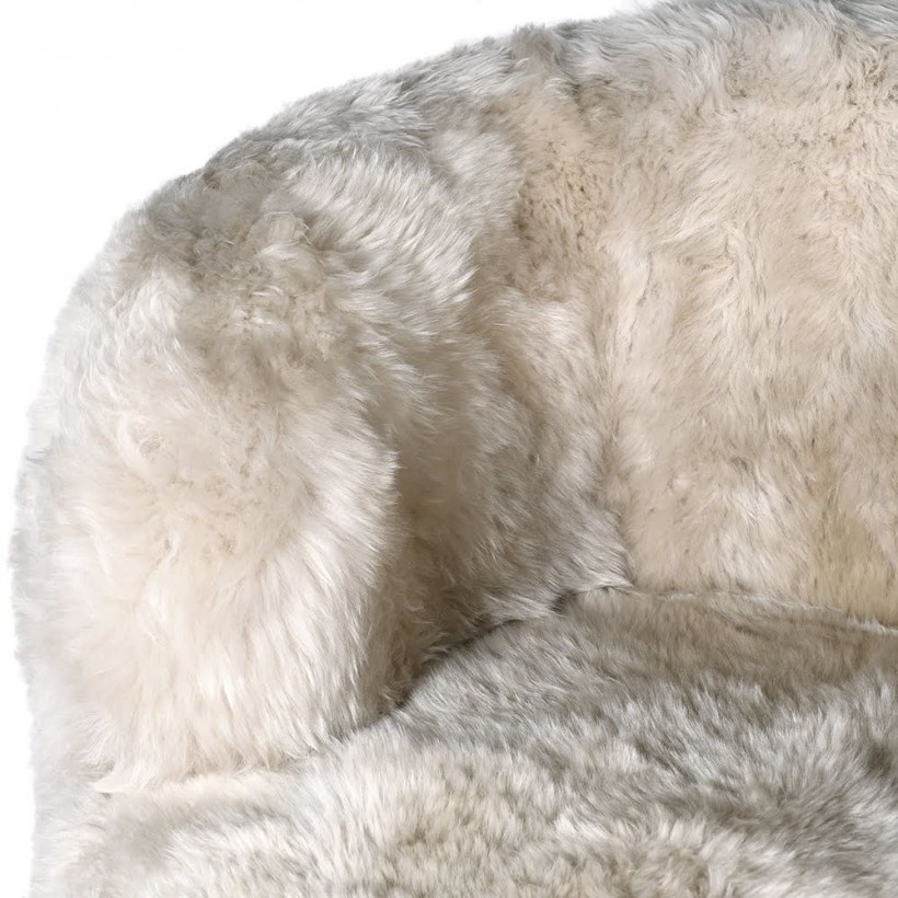 Martez White Sheepskin Fur Chair Smithers of Stamford • UK, US & Canada