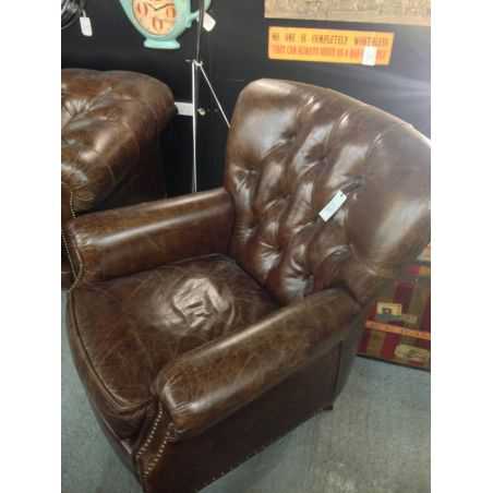 Vintage Button Leather Chair Smithers Archives Smithers of Stamford £ 1,108.00 Store UK, US, EU, AE,BE,CA,DK,FR,DE,IE,IT,MT,N...