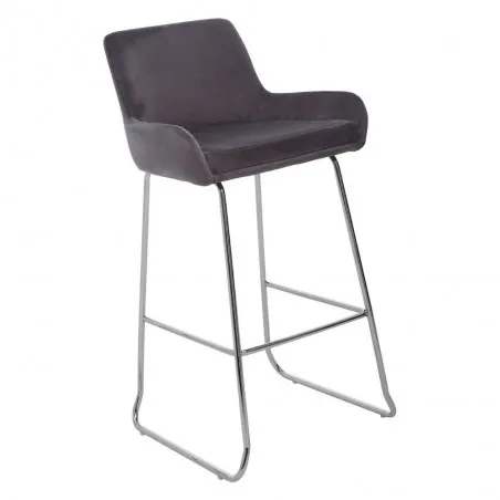 Tolethorpe Mink Velvet Bar Stool Bar Stools £170.00 Bar Steel product_features
