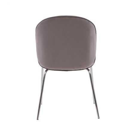 Tolethorpe Mink Velvet Chrome Dining Chair Designer Furniture £150.00 Store UK, US, EU, AE,BE,CA,DK,FR,DE,IE,IT,MT,NL,NO,ES,SE