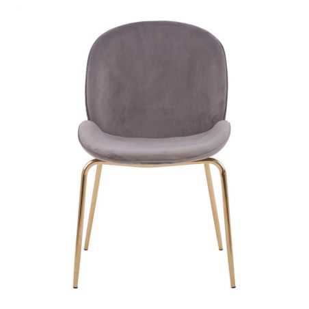 Tolethorpe Mink Velvet Gold Dining Chair Designer Furniture  £190.00 Store UK, US, EU, AE,BE,CA,DK,FR,DE,IE,IT,MT,NL,NO,ES,SE