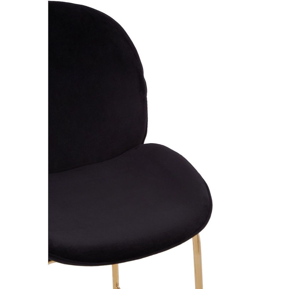 Tolethorpe Black Velvet Gold Bar Stool Bar Stools £206.00 Bar Steel product_features